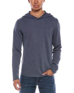 Vince Flat Back Hoodie - Blue
