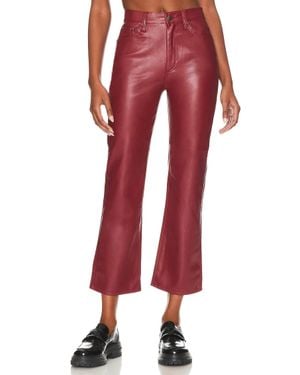 Pistola Lennon High Rise Crop Boot Pants - Red