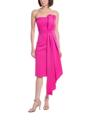 Eliza J Sleeveless Solid Midi Dress - Pink