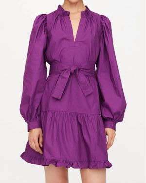 Marie Oliver Nella Mini Dress - Purple