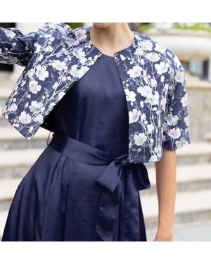 Abbey Glass Mimi Shrug - Blue