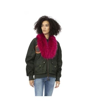 MR & MRS Polyamide Bomber Jacket - Red
