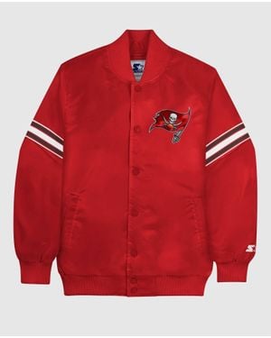 Starter Tampa Bay Buccaneers Satin Full-Snap Jacket - Red