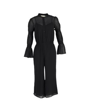 Michael Kors Gathered Sleeve Jumpsuit - Black
