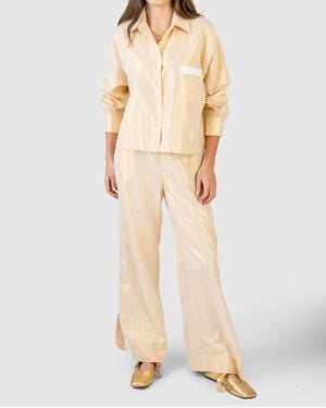 KOCH Benny Button Down Top - Natural