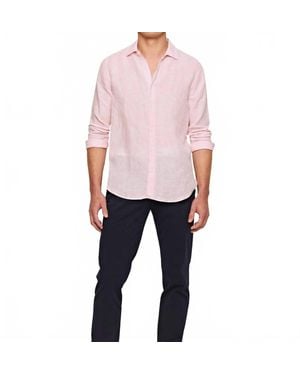 Orlebar Brown Giles Linen Long Sleeve Shirt - Multicolor