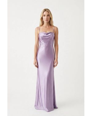 Faviana Cowl Neck Maxi Dress - Purple