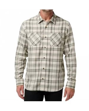 Travis Mathew Cloud Plaid Flannel Button-Down - Gray