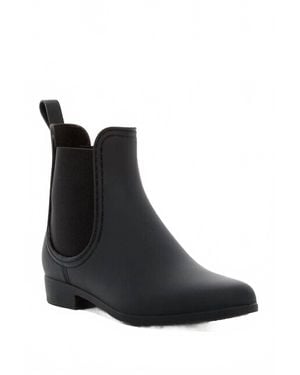 Jeffrey Campbell Play Forecast Chelsea Ankle Rubber Rain Boots - Black