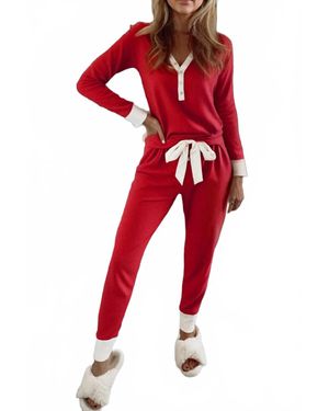 66Disco My Valentine Lounge Set - Red