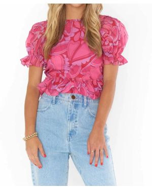 Show Me Your Mumu Daiquiri Peplum Top - Red