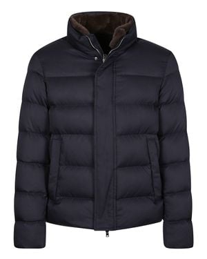 Herno Arendelle Polyester Bomber Jacket - Blue
