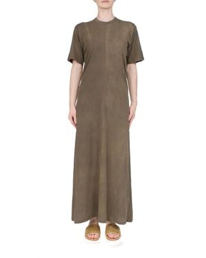 6397 Sunbleached Draped Dress - Green