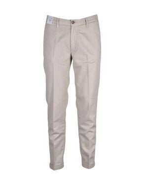 Re-hash Linen Cotton-Blend Stretch-Fit Pants - Gray
