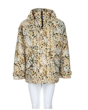 Martine Rose Short Loose-Fit Parka With High Collar - White