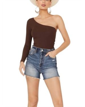 DAZE Bottom Line High Rise Short - Blue