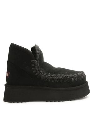 Mou Mini Eskimo Platform Boot - Black
