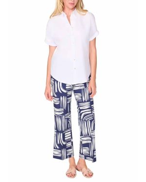 Estelle and Finn Pull On Crop Flare Pant - Blue