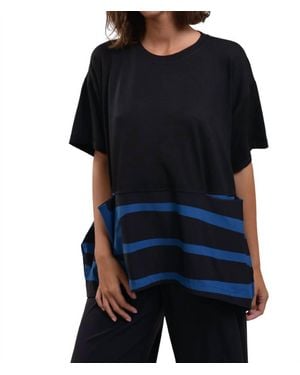 Alembika Tekbika Striped Pocket Top - Black
