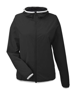 Nautica Stillwater Hooded Windbreaker - Black