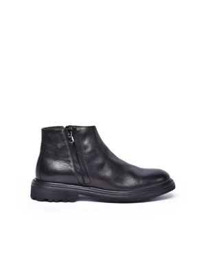 Migliore Leather Rubber Leather Ankle Boot - Blue