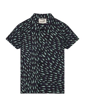 Boardies Boardies¨ X Raeburn Sharks Open Collar Shirt - Black