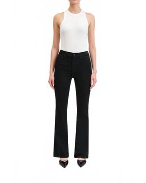 DAZE Cover Girl Mid Rise Boot Cut Jeans - Black