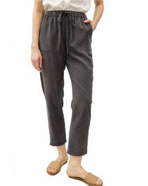 Be Cool Tencel Tapered Pants - Black