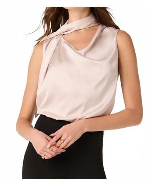 Astr Sasha Scarf Top - Pink
