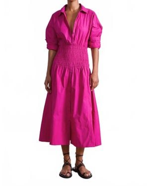 Apiece Apart Sophia Shirt Dress - Pink