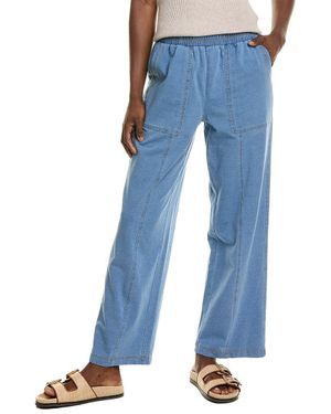 Nanette Lepore Wide-Leg Seamed Pant - Blue