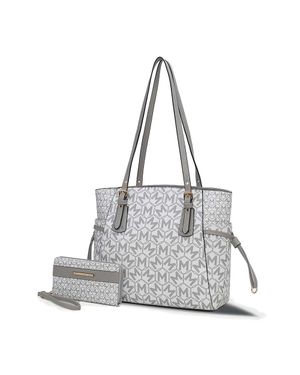 MKF Pauline Tote Bag With Wallet By Mia K - Gray