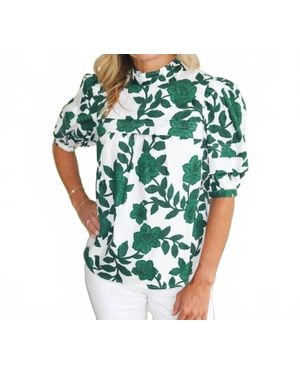 Sugarlips Evergreen Neck Blouse