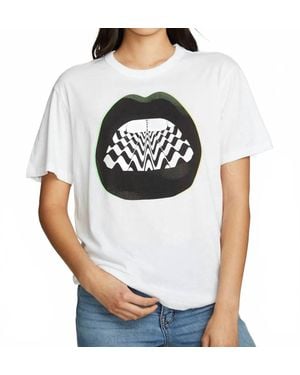 Chaser Brand 80S Lips Tee - Gray