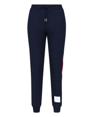 Thom Browne Logo Sweatpants - Blue