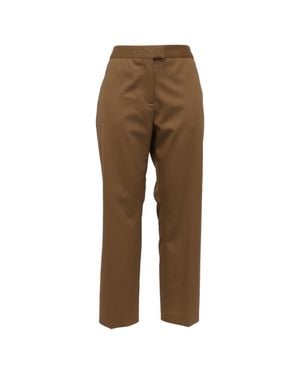 Altuzarra Todd High-Rise Straight Pants - Brown