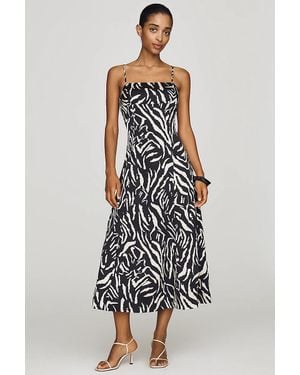 Endless Rose Zebra Midi Dress - White