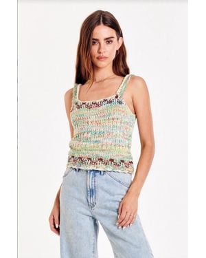Another Love Joelle Sweater Tank - White