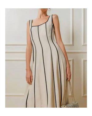 illa illa Linear Grace Dress - Natural