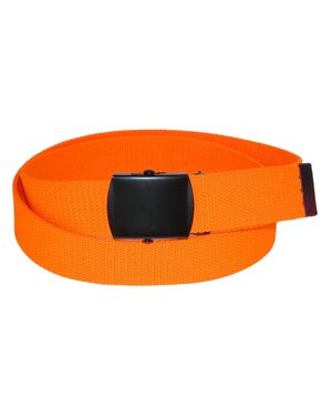 CTM Adjustable Neon Fabric Web Belt - Orange