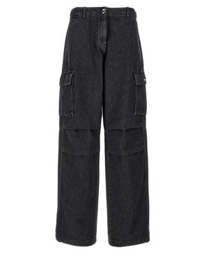 Coperni 'Denim Wide Leg Cargo' Jeans - Black