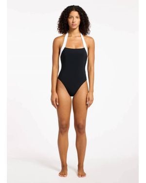 Jets by Jessika Allen Halter One Piece Swimsuit - Multicolor