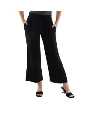 Jil Sander Ladies Cropped Wide-Leg Pants, Brand Size 34 (Us Size 2) - Black