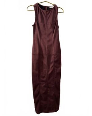 Klesis Kendra Suede Midi Dress - Purple