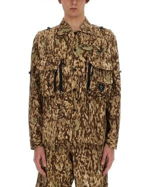 South2 West8 Camouflage Print Oversized Jacket - Multicolor
