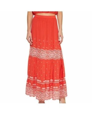 Nicole Miller Kalina Embroidered Skirt