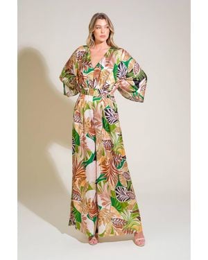 TRUEDAMES Ripple Effect Woven Jumpsuit - Green
