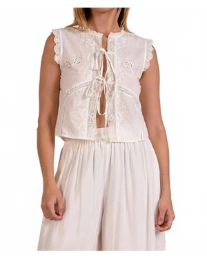 Elan Fly Away Top - White