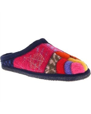 Haflinger Boiled Wool Slipper - Red