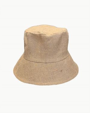 Van Palma Sofia Jute Bucket Hat - Natural